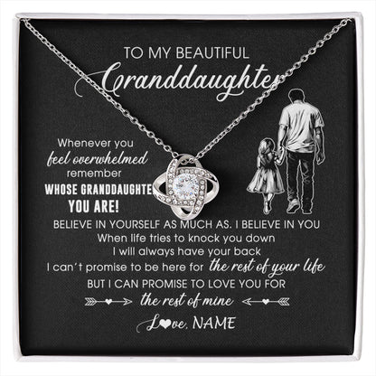 Personalized To My Granddaughter Necklace From Papa Grandpa Whenever You Feel Overwhelmed Granddaughter Jewelry Birthday Christmas Customized Message Card
