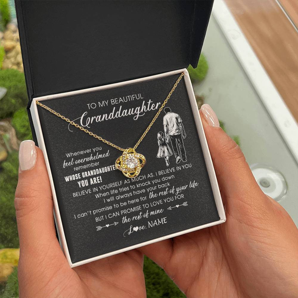 Personalized To My Granddaughter Necklace From Papa Grandpa Whenever You Feel Overwhelmed Granddaughter Jewelry Birthday Christmas Customized Message Card