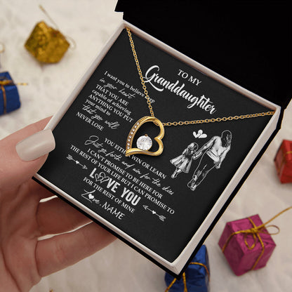 Personalized To My Granddaughter Necklace You Will Never Lose From Grandma Gigi Granddaughter Birthday Gifts Christmas Customized Gift Box Message Card