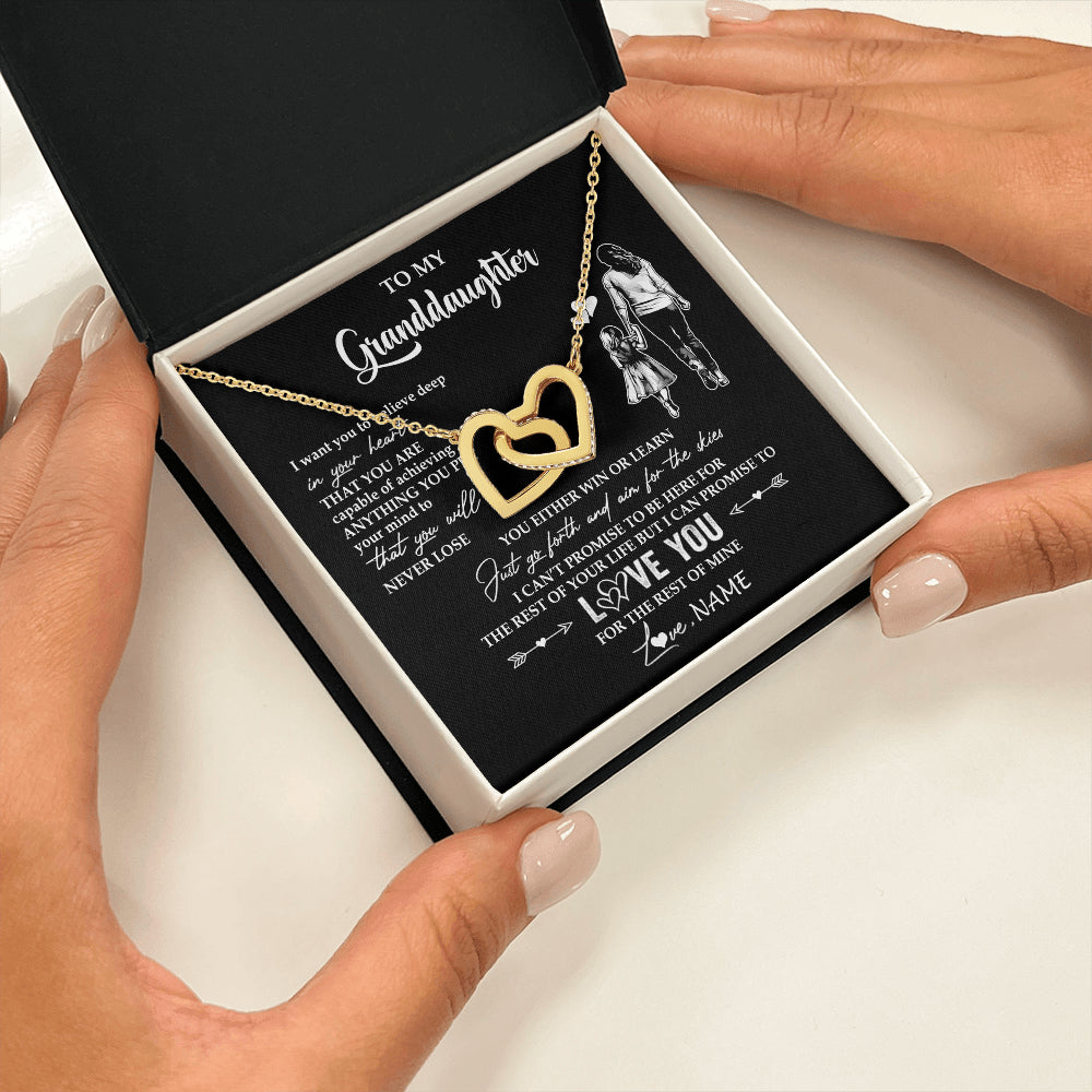 Personalized To My Granddaughter Necklace You Will Never Lose From Grandma Gigi Granddaughter Birthday Gifts Christmas Customized Gift Box Message Card