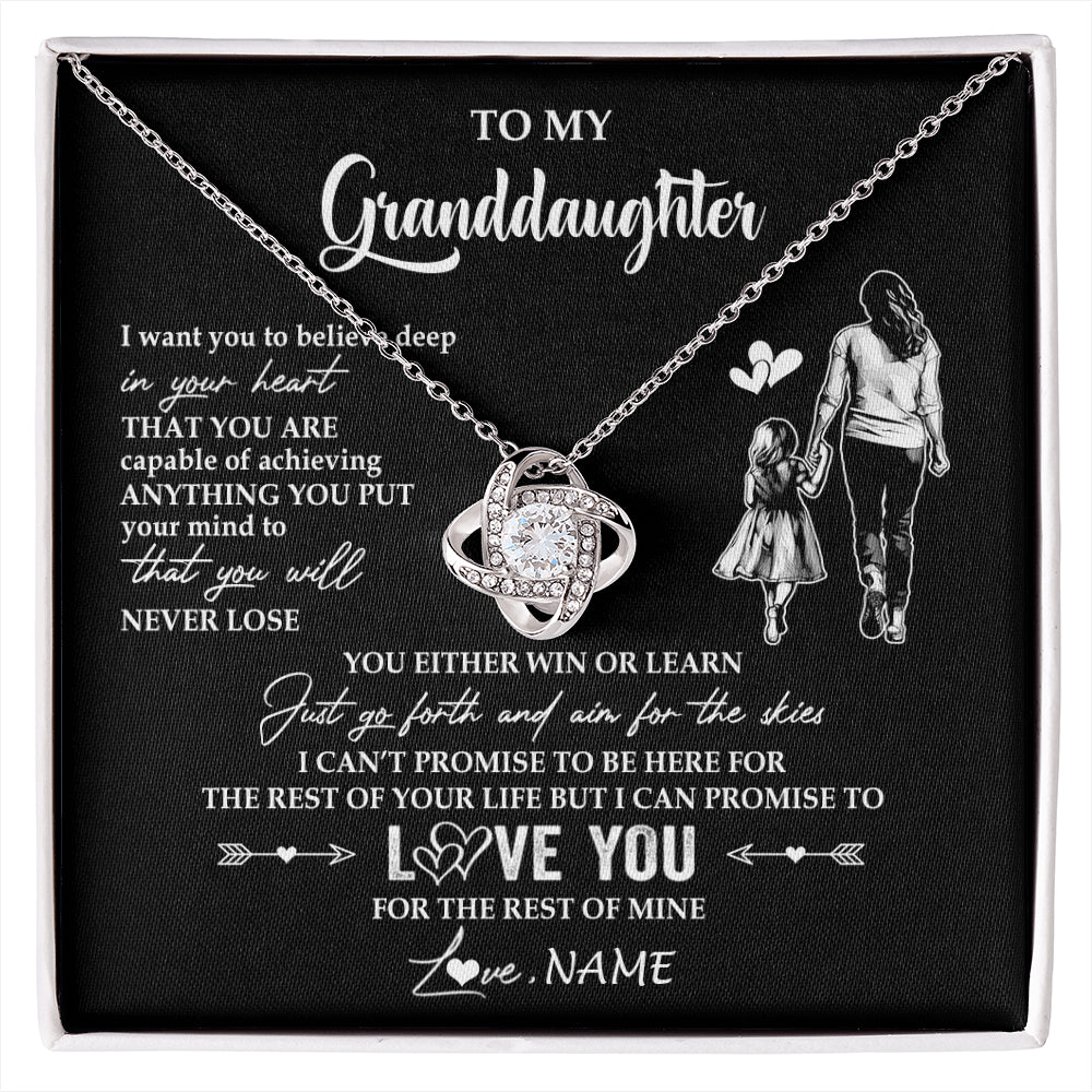 Personalized To My Granddaughter Necklace You Will Never Lose From Grandma Gigi Granddaughter Birthday Gifts Christmas Customized Gift Box Message Card