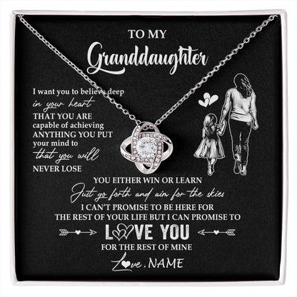 Personalized To My Granddaughter Necklace You Will Never Lose From Grandma Gigi Granddaughter Birthday Gifts Christmas Customized Gift Box Message Card