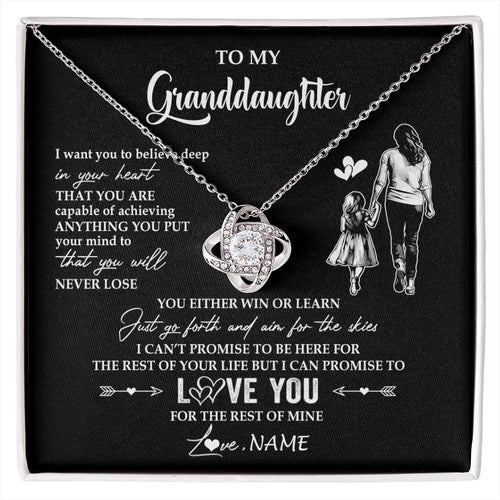 Personalized To My Granddaughter Necklace You Will Never Lose From Grandma Gigi Granddaughter Birthday Gifts Christmas Customized Gift Box Message Card