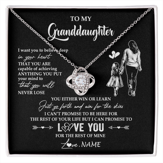 Personalized To My Granddaughter Necklace You Will Never Lose From Grandma Gigi Granddaughter Birthday Gifts Christmas Customized Gift Box Message Card