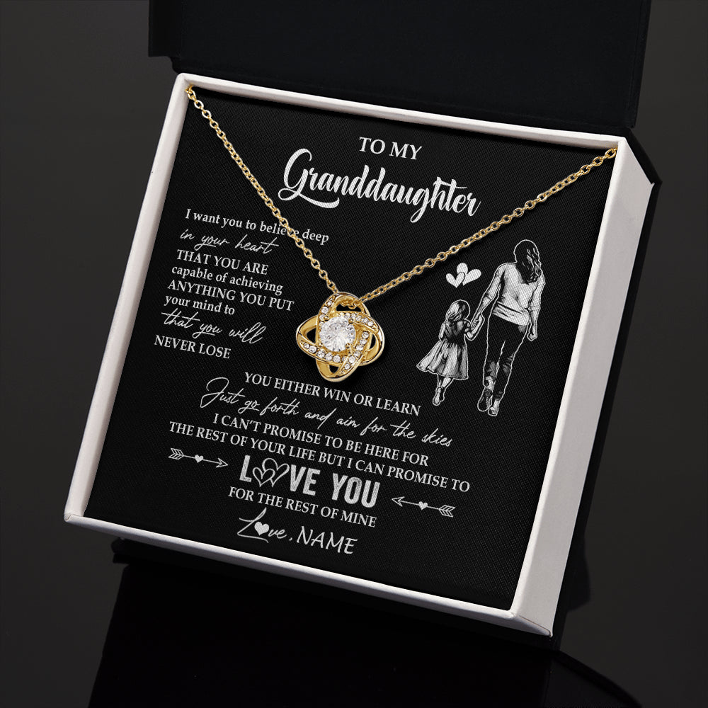Personalized To My Granddaughter Necklace You Will Never Lose From Grandma Gigi Granddaughter Birthday Gifts Christmas Customized Gift Box Message Card