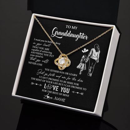 Personalized To My Granddaughter Necklace You Will Never Lose From Grandma Gigi Granddaughter Birthday Gifts Christmas Customized Gift Box Message Card