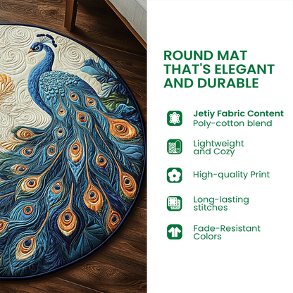 Zen Garden Quilted Round Mat NCU0DK5851
