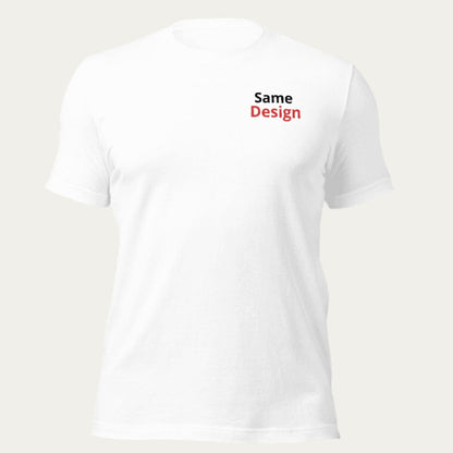 Custom Basic Embroidered T-Shirt with Same Design
