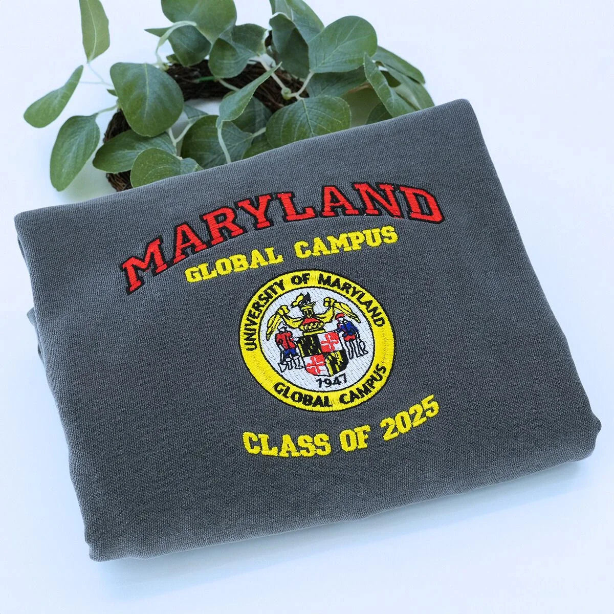 Comfort Color® Custom Embroidered University Sweatshirt, Sorority Gift