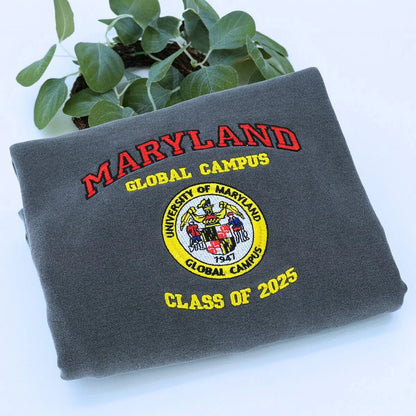 Comfort Color® Custom Embroidered University Sweatshirt, Sorority Gift