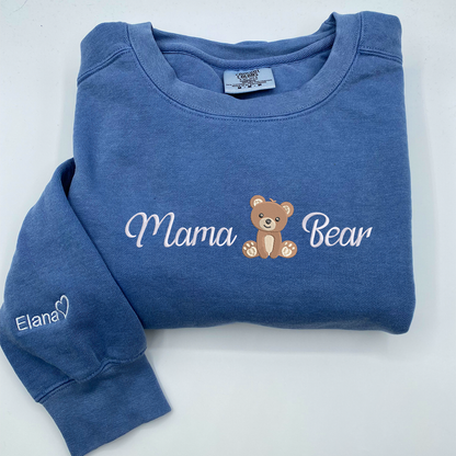 Comfort Color® Embroidered Mama Bear Shirt