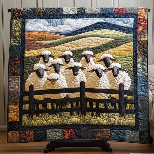 Woolly Meadow Quilted Blanket NCU0PT4284
