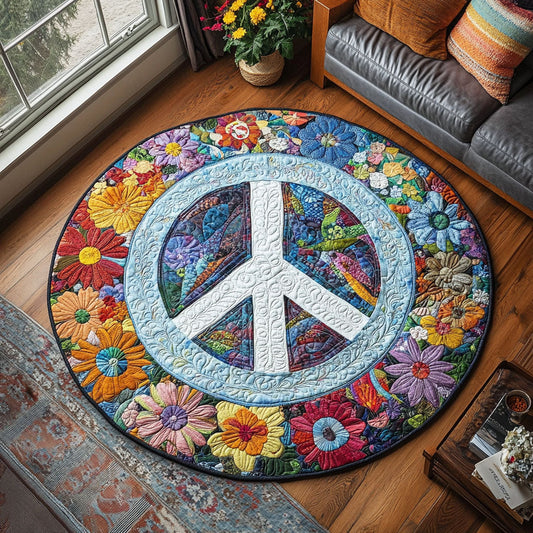 Zen Garden Quilted Round Mat NCU0PT4757